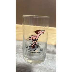 B.C. Grog BC ice Age Collector Series Glass 1981 Arby's Johnny Hart Caveman